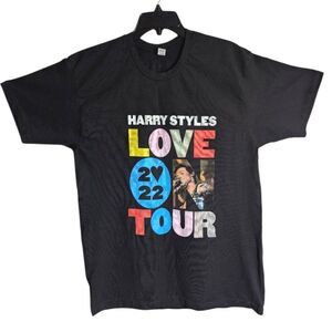 Harry Styles Black Love On Tour 2022 Los Angeles Tour Concert Cotton T-Shirt XL